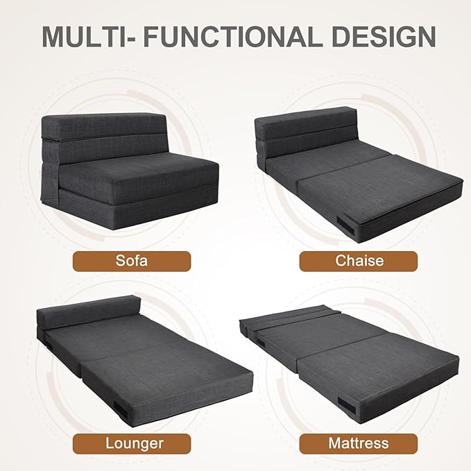 Fold Sofa Bed Couch Twin Size - Image 4