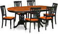 East West Furniture PLAV7-BCH-W 7 Piece Dining Room Furniture Set Consist of an by EastWestFurniture