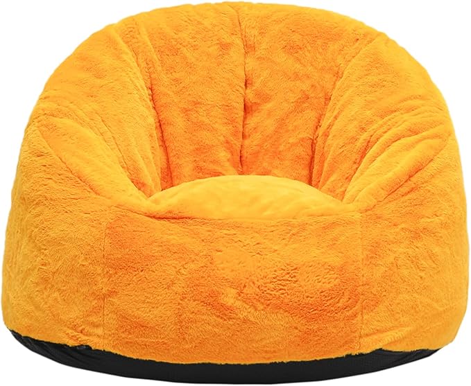 N&V Medium Shell Bean Bag Chair, Adult Size Bean Bag Sack, Foam Filling - Image 4