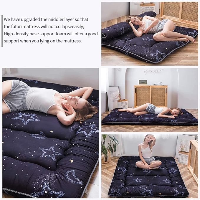 MAXYOYO Japanese Futon Mattress Floor Mattress Sleeping Pad Foldable Bed Roll - Image 7