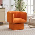Swivel Accent Chair with Armrest, Modern Velvet Barrel Chair 360 Degree with by GarveeHome