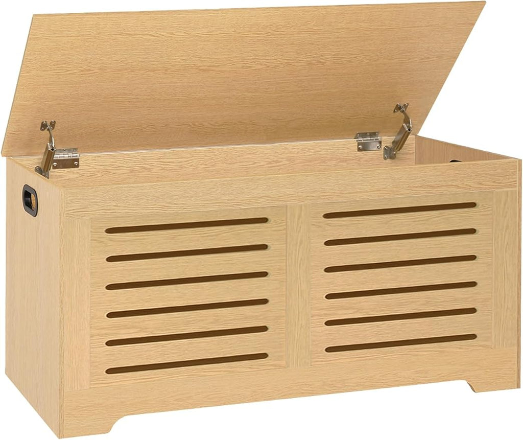 DINZI LVJ Storage Chest, 39.4”Wooden Storage Box by DINZILVJ