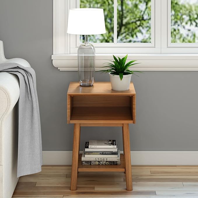 Plank+Beam Wooden Side Table - Image 3