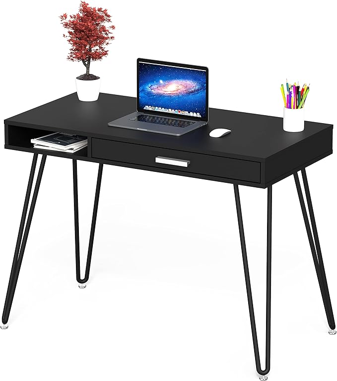 SHW Home Office Computer Hairpin Leg Desk - Image 5