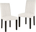 VECELO Upholstered Dining Chairs Set of 2, Modern Accent Parsons by VECELO