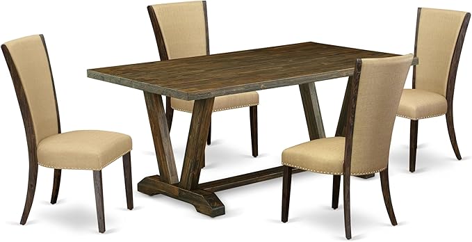 East West Furniture V777VE703-5 5 Piece Dinette Set by EastWestFurniture