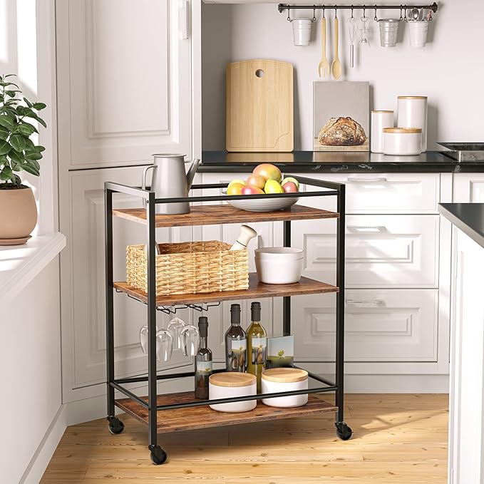 HOOBRO Bar Cart for The Home, Serving Cart - Image 8