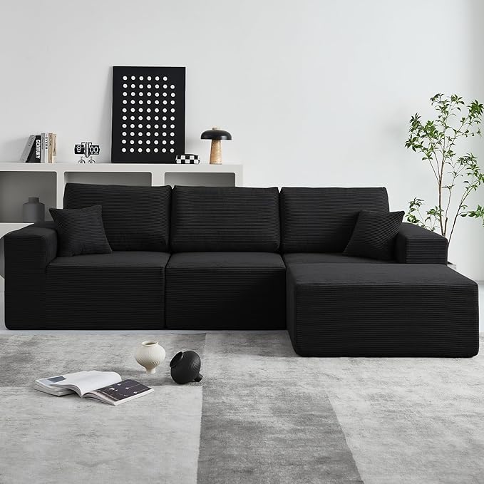 INGEROOM 108" Cloud Sectional Couch, Modular Sectional Sofa - Image 2
