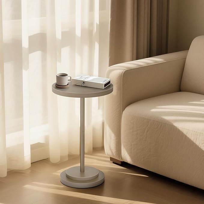 Drink Table, Small Pedestal Side Tables - Image 8