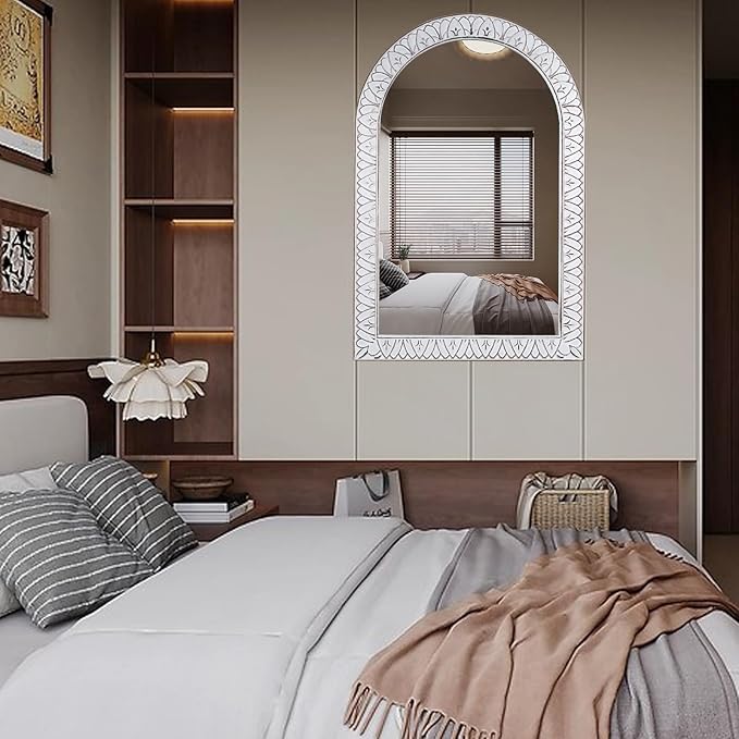 36x24 Inch Arched Wall Mirror - Image 8