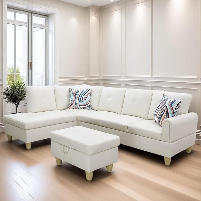 L Shaped Sectional Couches for Living Room, Modern Modular Sectional Sofa - Image 3