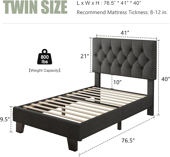 Feonase Twin Platform Bed Frame - Image 2