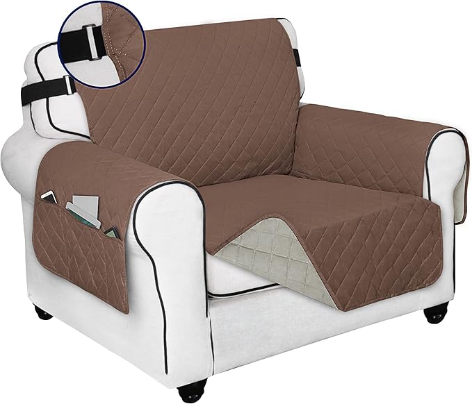PureFit Reversible Sofa Cover Water Resistant Chair Couch Cover, Machine by PureFit