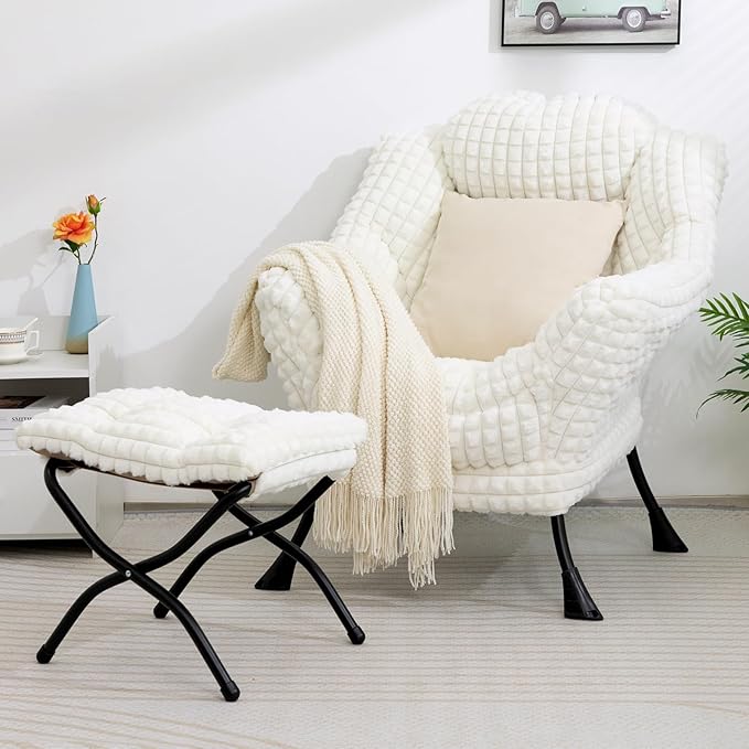 HollyHOME Fabric Lazy Chair - Image 4