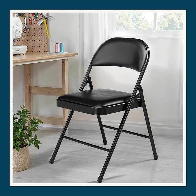 OEF Furnishings OEF950 Series Vinyl Padded Steel Folding Chairs - Image 13
