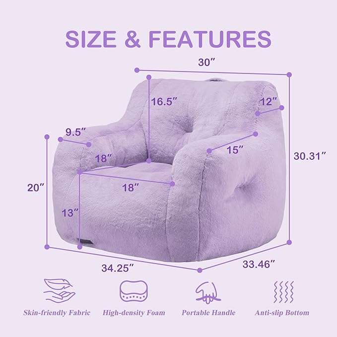 Hobestluk Bean Bag Chair for Adult Small Bean Bag Chairs - Image 2