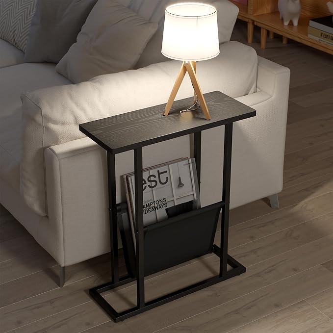 Yusong Narrow Side Table for Small Spaces, Small End Table - Image 5