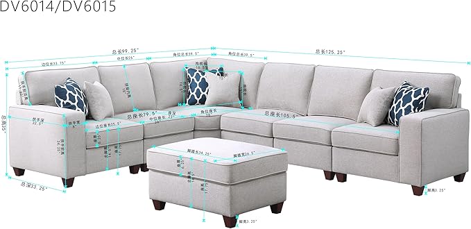 Devion Furniture Garisa Sectional Modular Sofa - Image 2