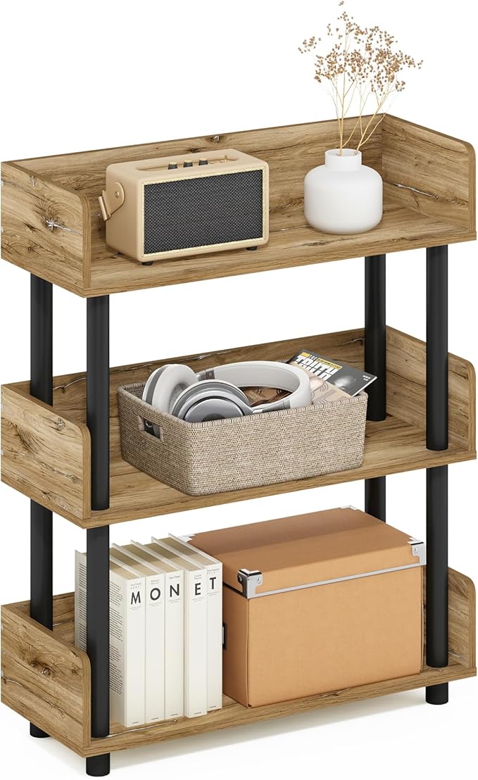 Furinno Turn-N-Tube 3-Tier Multipurposes Display Rack, Open Shelf Rack/Storage by Furinno-FitsYourSpaceFitsYourBudget