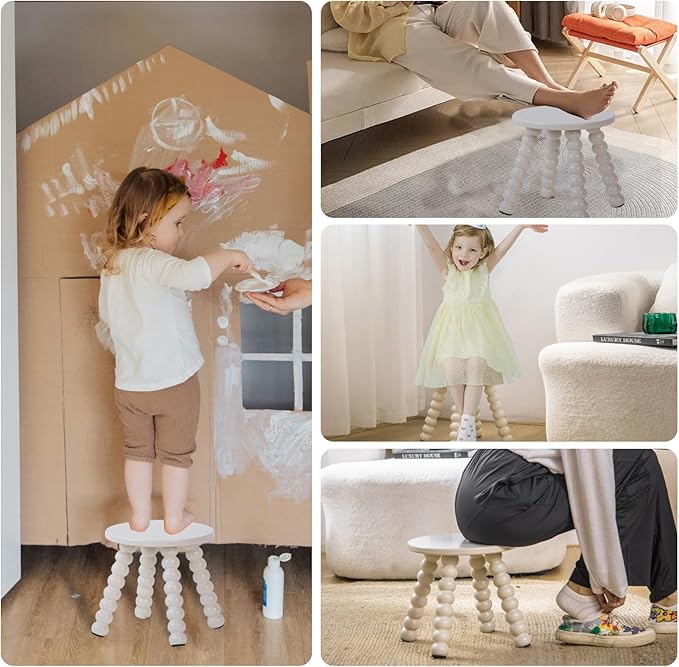 Solid Wooden Step Stool for Adults, 10 inch Stool for Kids Perfect Matched - Image 5