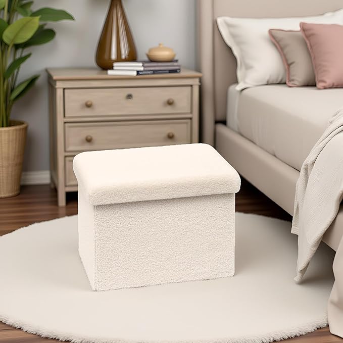 16.5 Folding Storage Ottoman Cube - Image 2