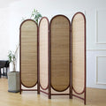 4 Panel Room Divider Screen and Folding Panel Screen in Arch Shape, Double by Furnnylane