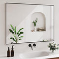 Koonmi Black Mirrors for Wall, 36x48 Inch Bathroom Mirror, Rectangular Wall by KOONMI