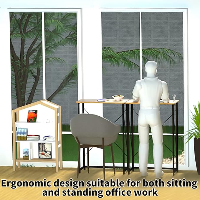 Folding Laptop Computer Desk, Standing Desk, 31in Small Desk - Image 3