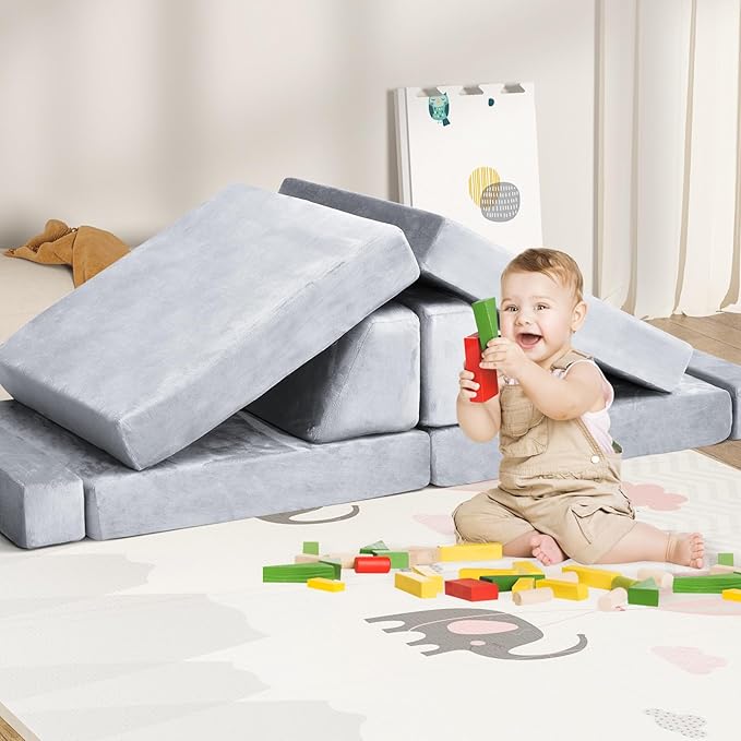 10Pcs Kids Play Couch, Toddler Sofa, Modular Kids Couch - Image 7