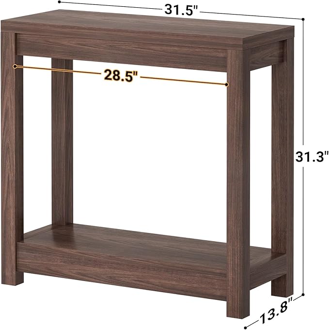 Small Farmhouse Wood Entryway Table Narrow Console Table - Image 3