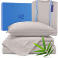 Kickoff Viscose Bamboo Sheets Twin XL Size 3-pc 100% Organic Bamboo Viscose Bed by KickoffHome