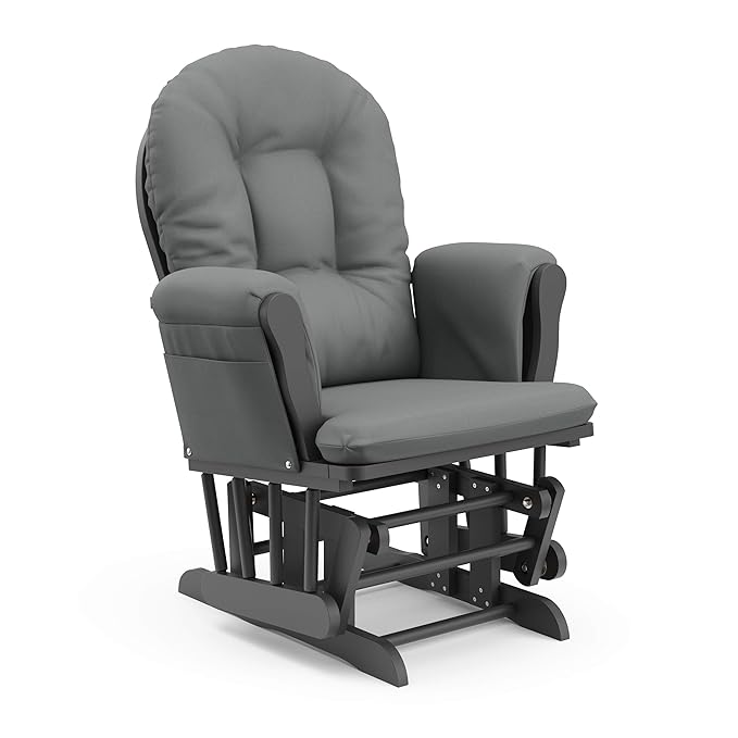 Storkcraft Premium Hoop Glider & Ottoman — GREENGUARD Gold Certified Nursery - Image 13