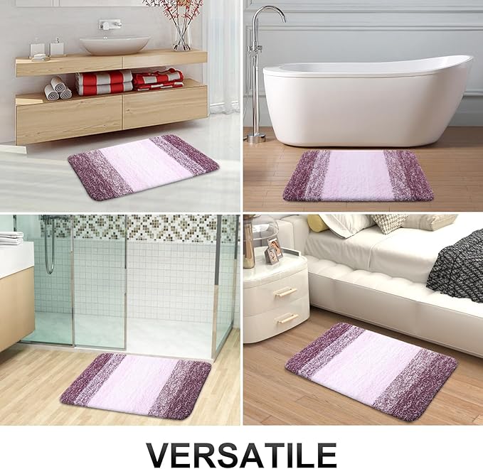 OLANLY Bathroom Rugs Mat 24x16, Extra Soft Absorbent Microfiber Bath Rugs - Image 7