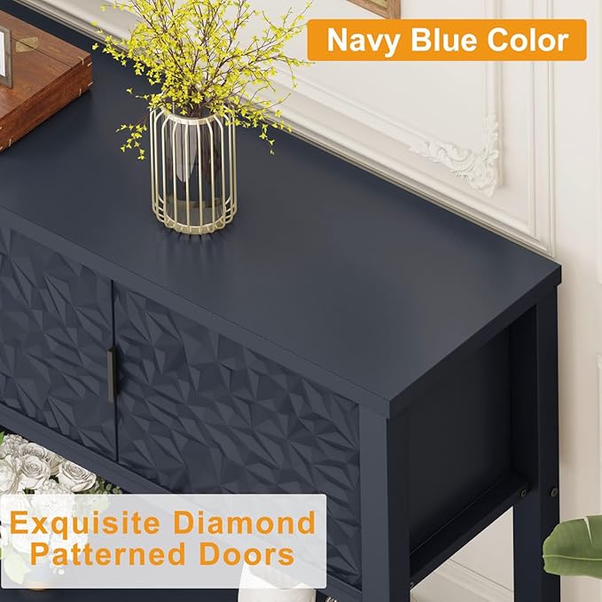FATORRI Console Table for Entryway, Modern Sofa Table - Image 3