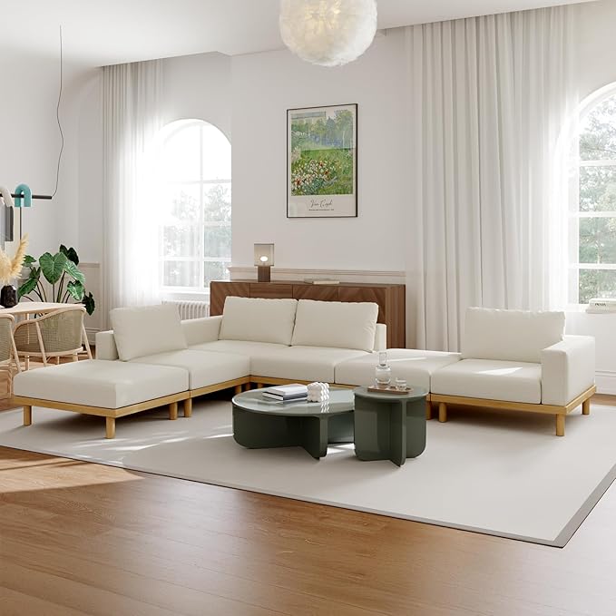 Acanva Minimalist Modular Sectional Sofa - Image 7