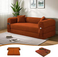80" Convertible Sofa Bed, 3-in-1 Corduroy Folding Pull Out Couch by Cleanthewayyouwant