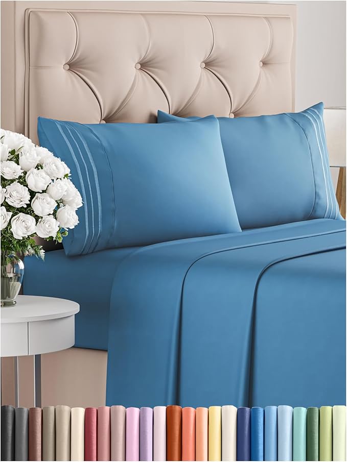 Queen Size 4 Piece Sheet Set by CGKUnlimited