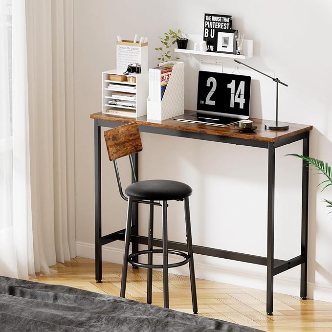 Bar Stools with Back, High Kitchen Barstools with Back, Counter Stools Bar - Image 4