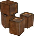 Sopicoz 3 inch Furniture Risers Square Bed Risers Set of 4, Heavy Duty Wood Bed by Sopicoz