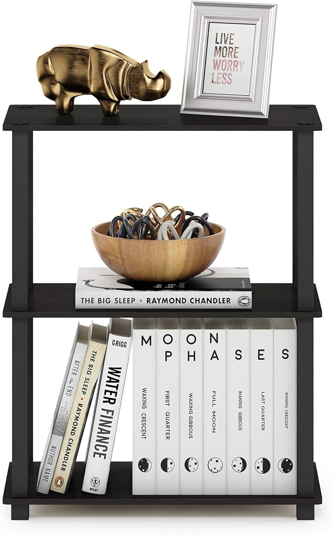 Furinno Turn-S-Tube 3-Tier Compact Multipurpose Shelf Display Rack - Image 4