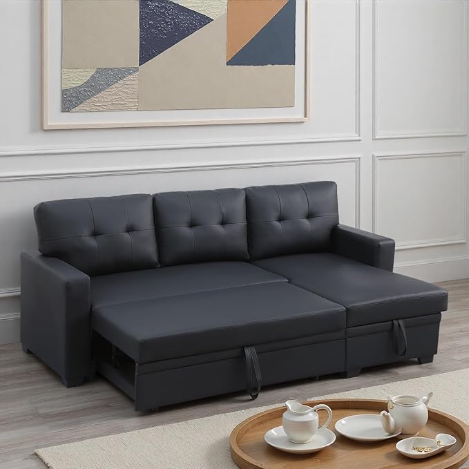 L-Shape Sofa Bed, Pull Out Sleeper Sofa by ChicFurnit