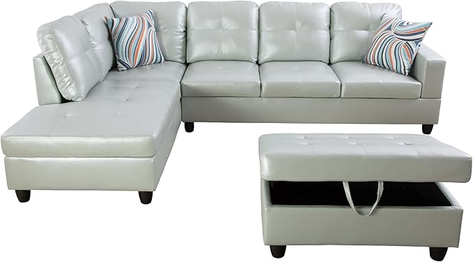 NicBex Sectional Couch 3 Pieces Sofa Set - Image 4