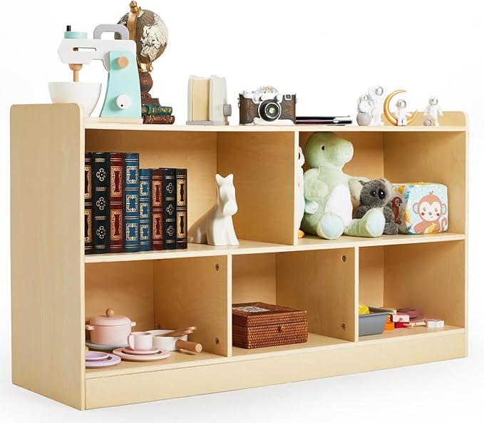Montessori Shelf, Wooden Toy Storage Organizer - Image 7