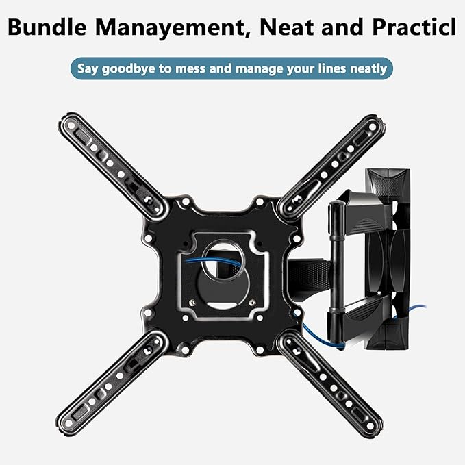 Full Motion Wall Mount for 32-60 Inch Screens, Tilt & Extend, Articulating - Image 6