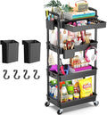 Goovilla 4 Tier Rolling Utility Cart Organizer by Goovilla