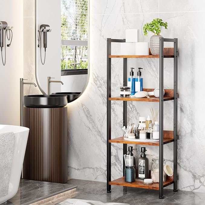 Furologee 4 Tier Bookshelf - Image 8