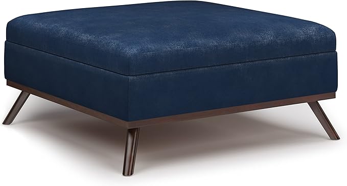SIMPLIHOME Owen 36 inch Wide Mid Century Modern Square Coffee Table Storage by SimpliHome