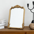 Vintage Vanity Mirror Small Gold Makeup Desk Mirror by Meolyx