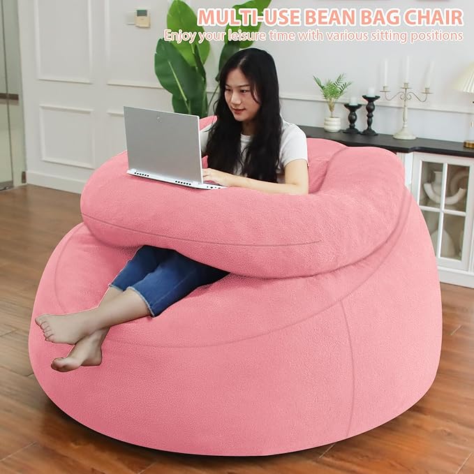 HABUTWAY Bean Bag Chair with U-Shaped Pillow - Image 5