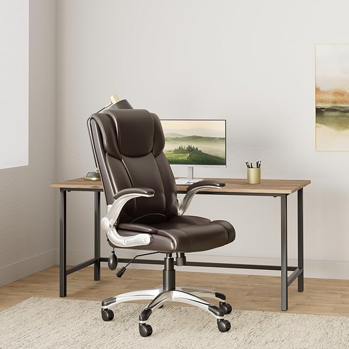COLAMY Leather Executive Office Chair- High Back Home Computer Desk Chair - Image 2